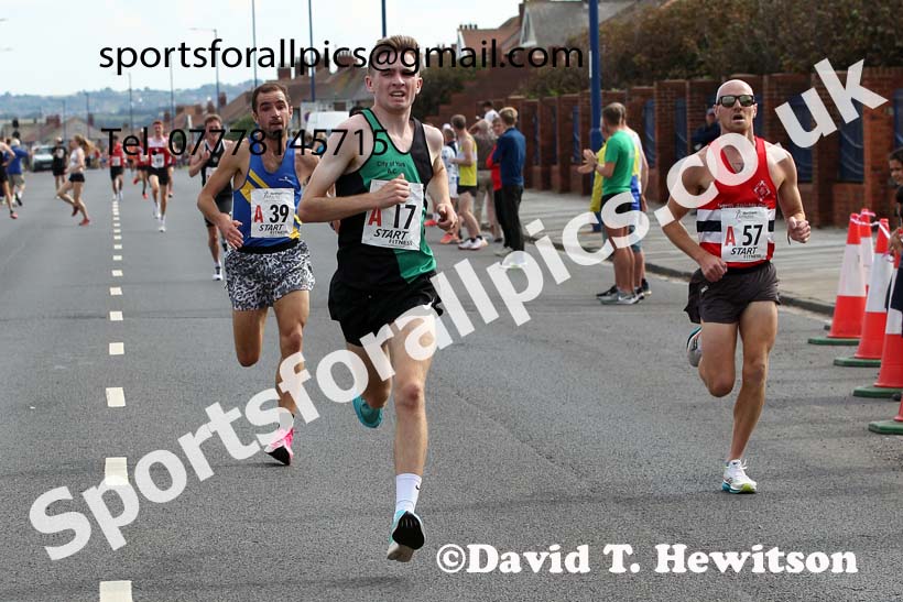 Senior mens 6 stage relay, 2021 Northern 6 and 4 Stage and Young Athletes Road Relays, Redcar. Photo: David T. Hewitson/Sports for All Pics
